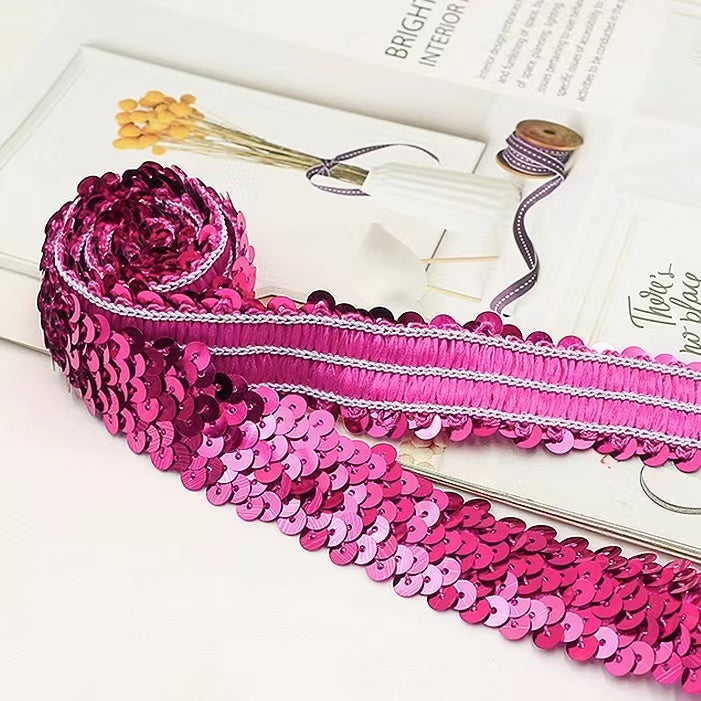 3cm Sequin Trim - 10 yards