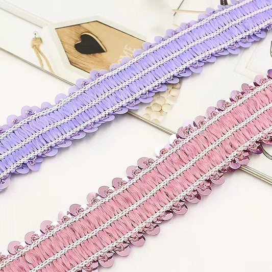 3cm Sequin Trim - 10 yards