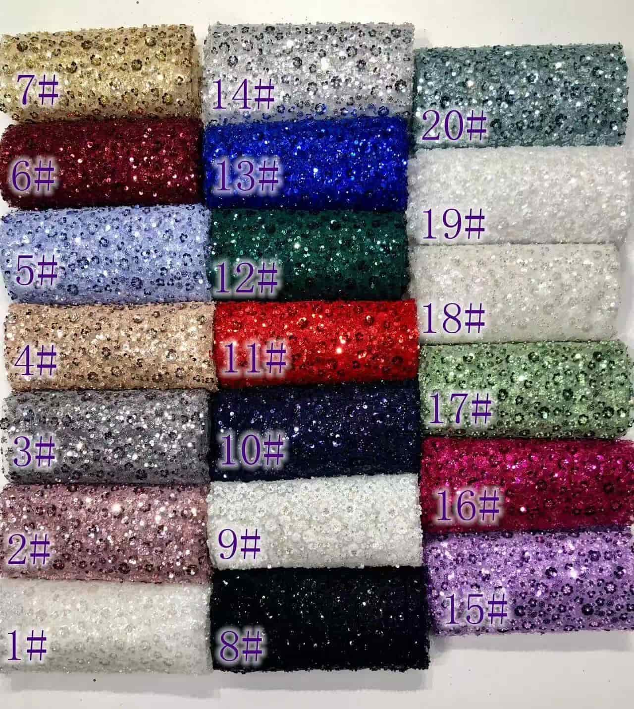 3D Flower Sequin Fabric