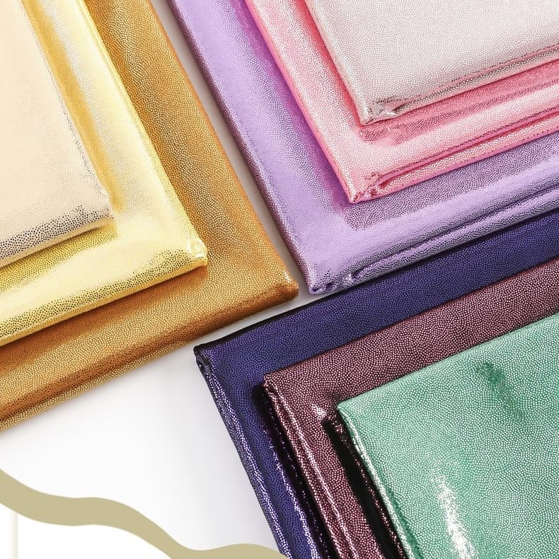 4-Way Stretch Spandex Metallic Fabric - Fingerprint Pattern