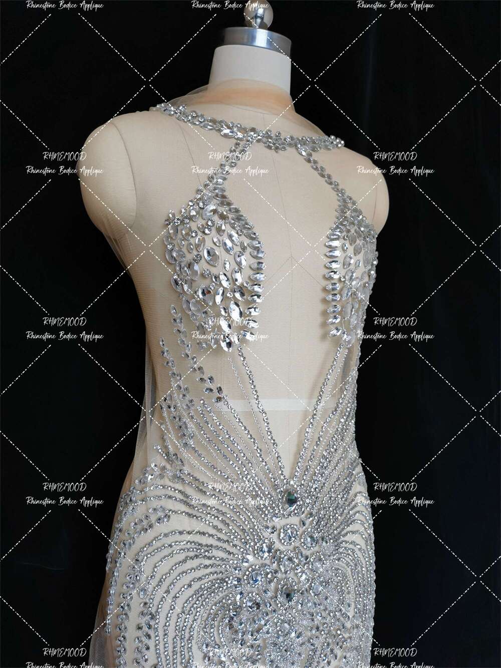 Allure - Rhinestone Bodice Applique