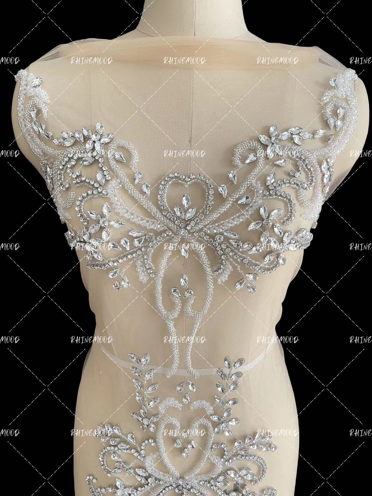 Andrea - Rhinestone Bodice Applique