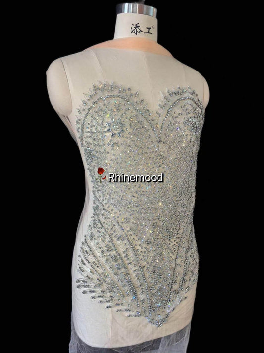 Asha - Rhinestone Bodice Applique