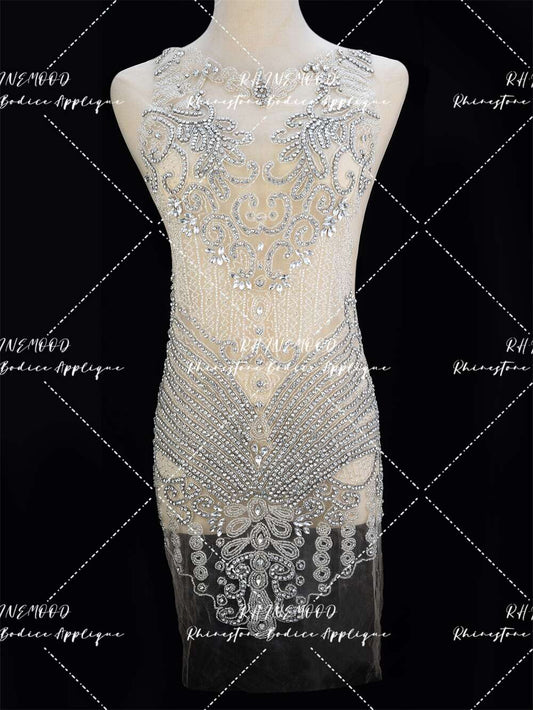 Avery - Rhinestone Bodice Applique