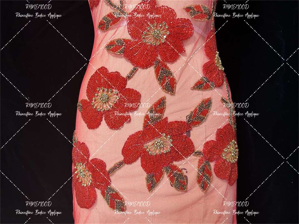 Blossom - Feather Bodice Applique