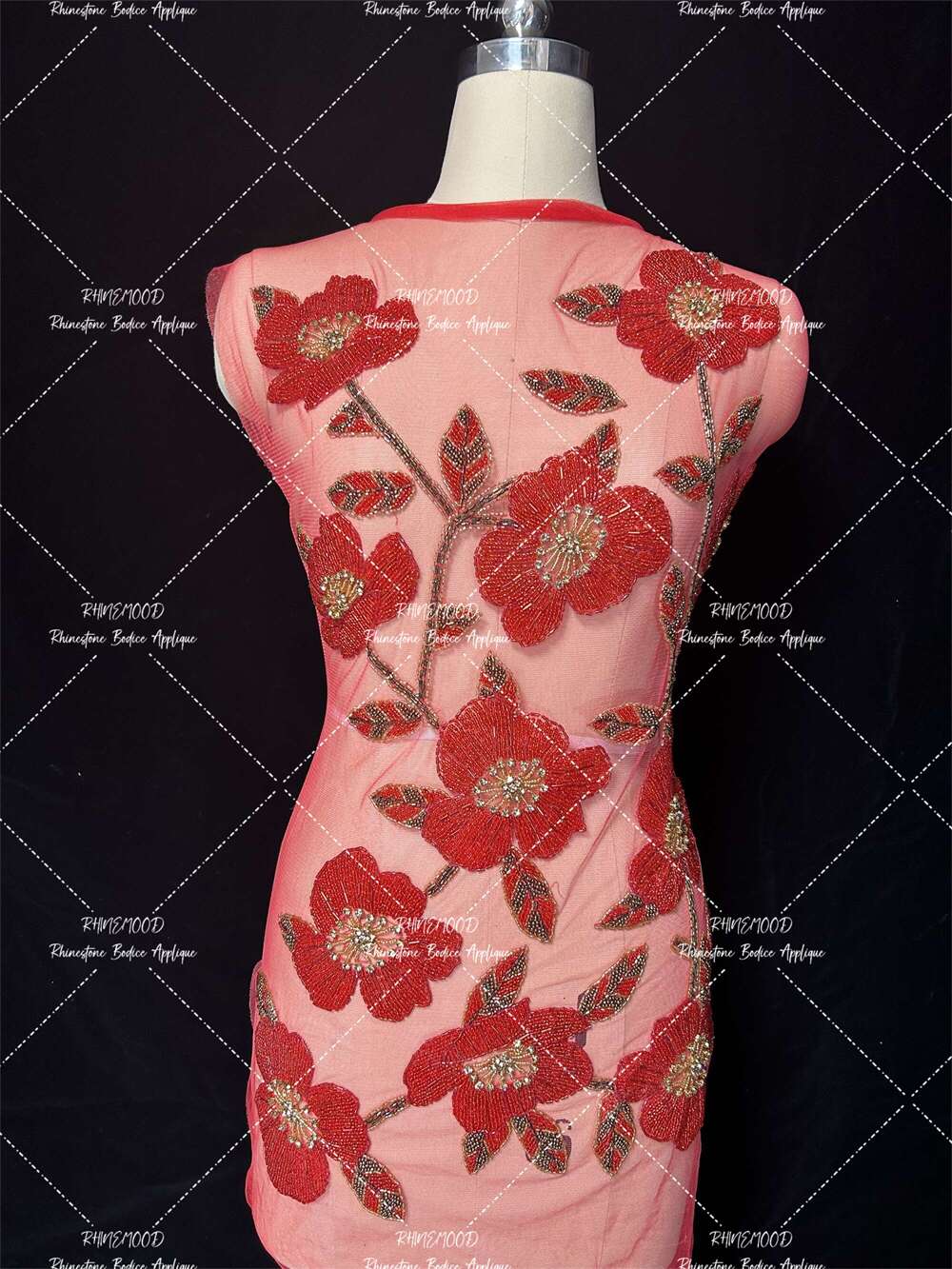Blossom - Feather Bodice Applique