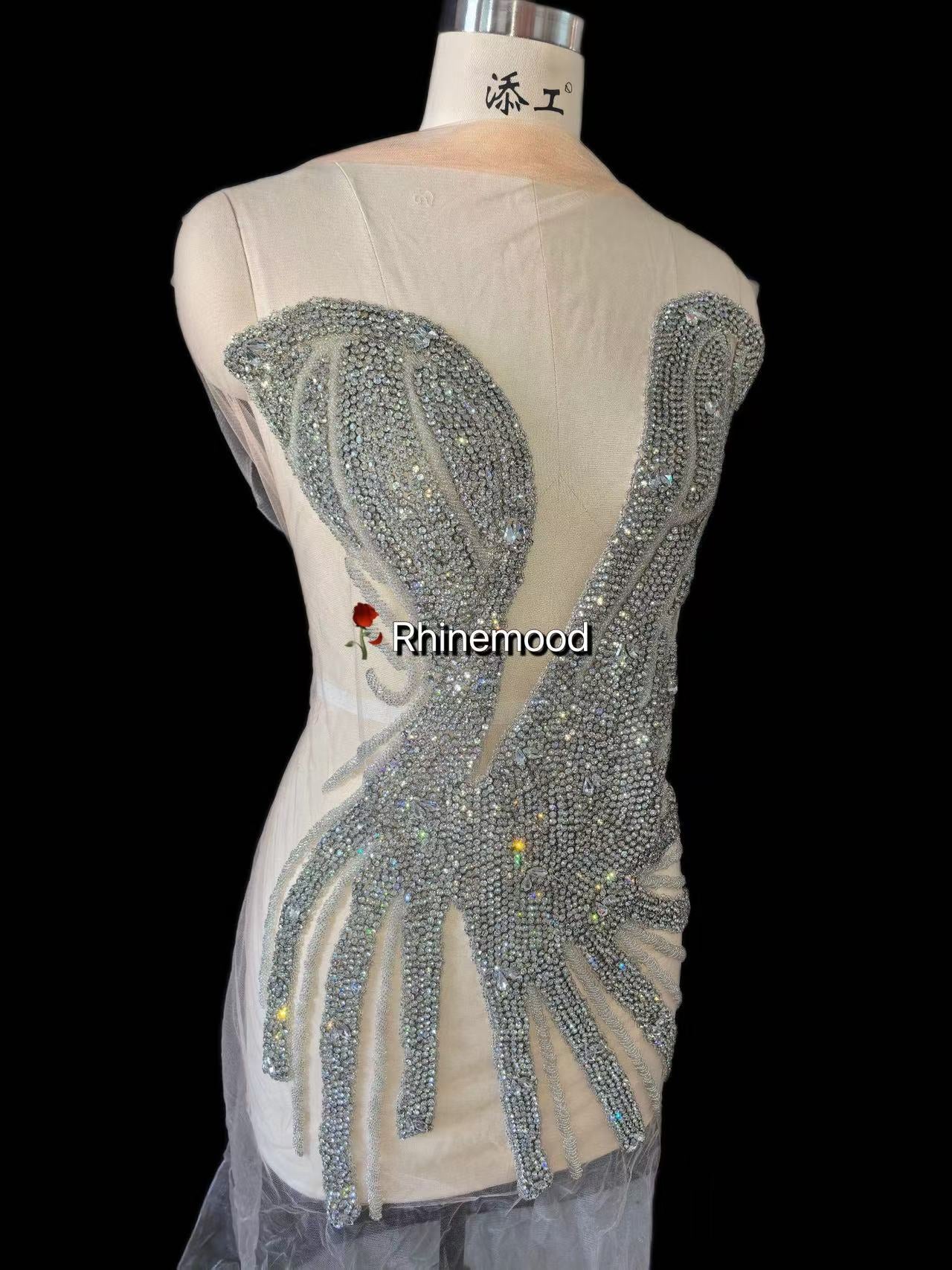 Chloe - Rhinestone Bodice Applique