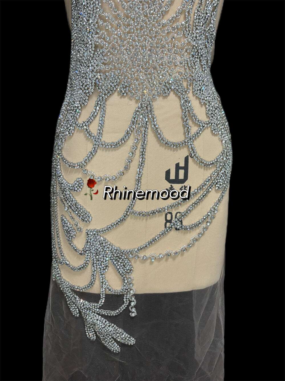 Clara - Rhinestone Bodice Applique