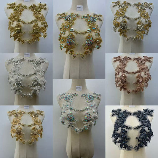 Cleo - Rhinestone Applique(Pair)