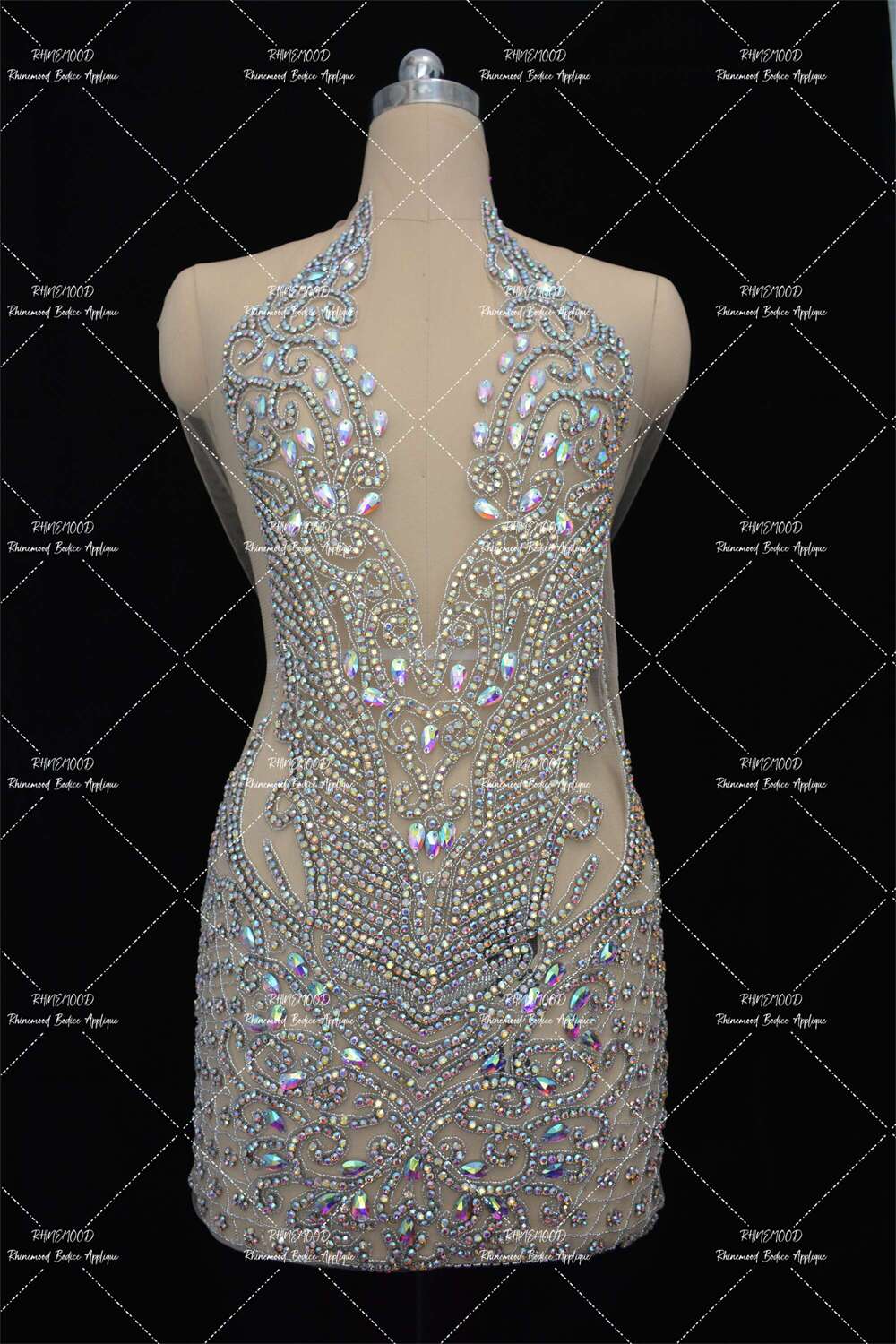 Crystal - Rhinestone Bodice Applique