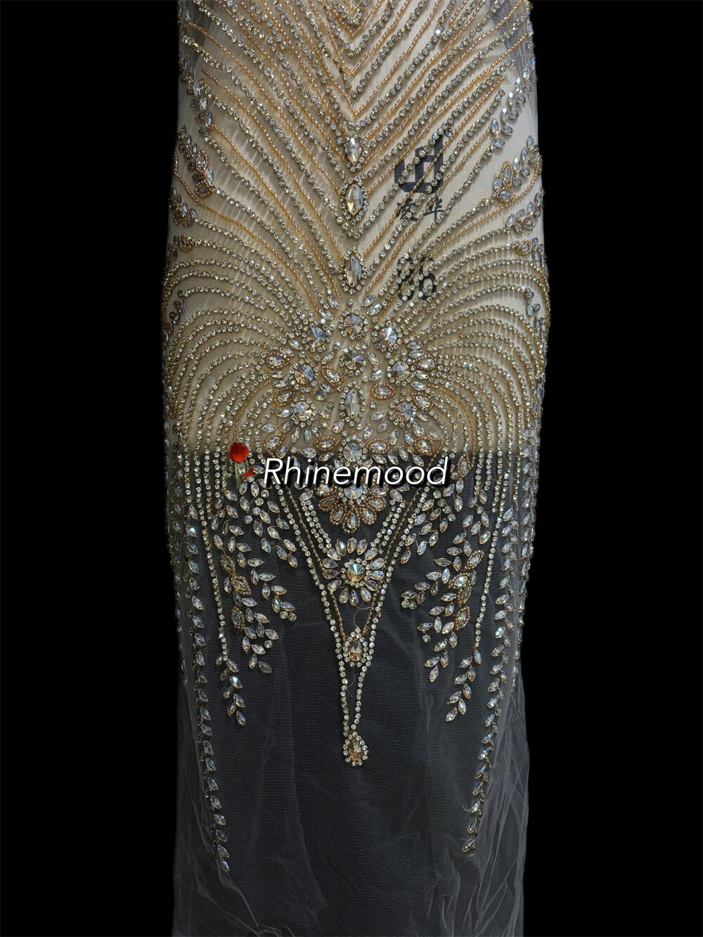 Fiona(front piece) - Rhinestone Bodice Applique