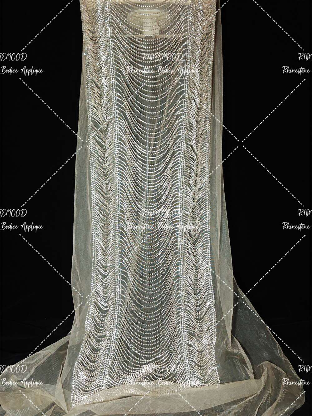 Galaxy(long version) - Rhinestone Bodice Applique