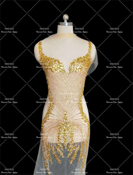 Gem - Rhinestone Bodice Applique