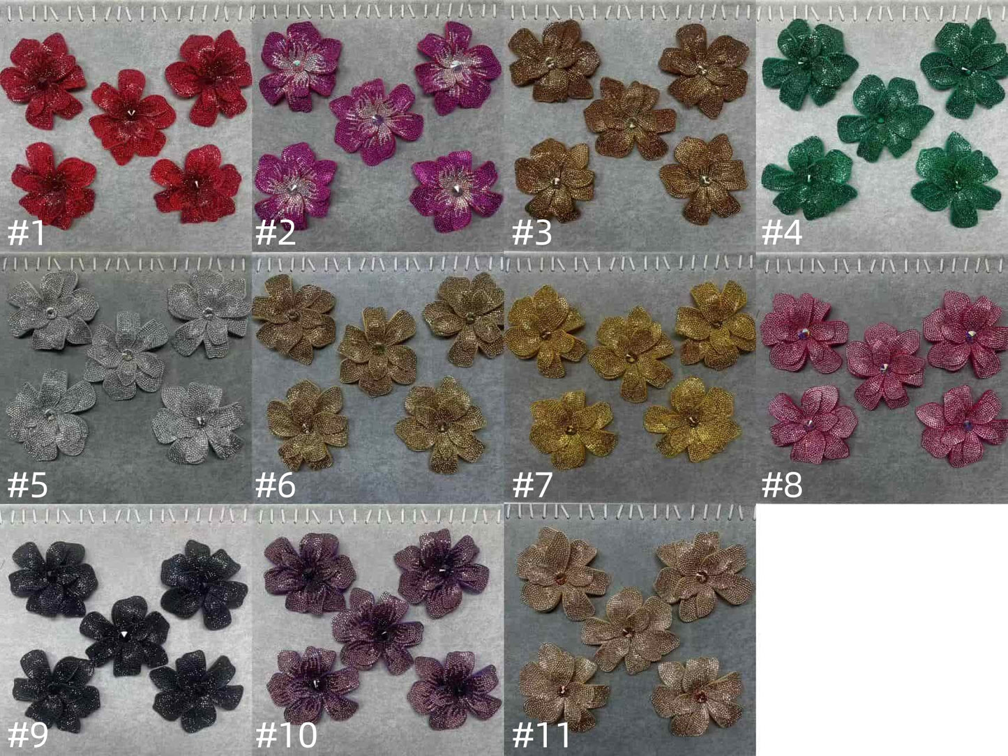 Rhinestone Flower Patch - H2