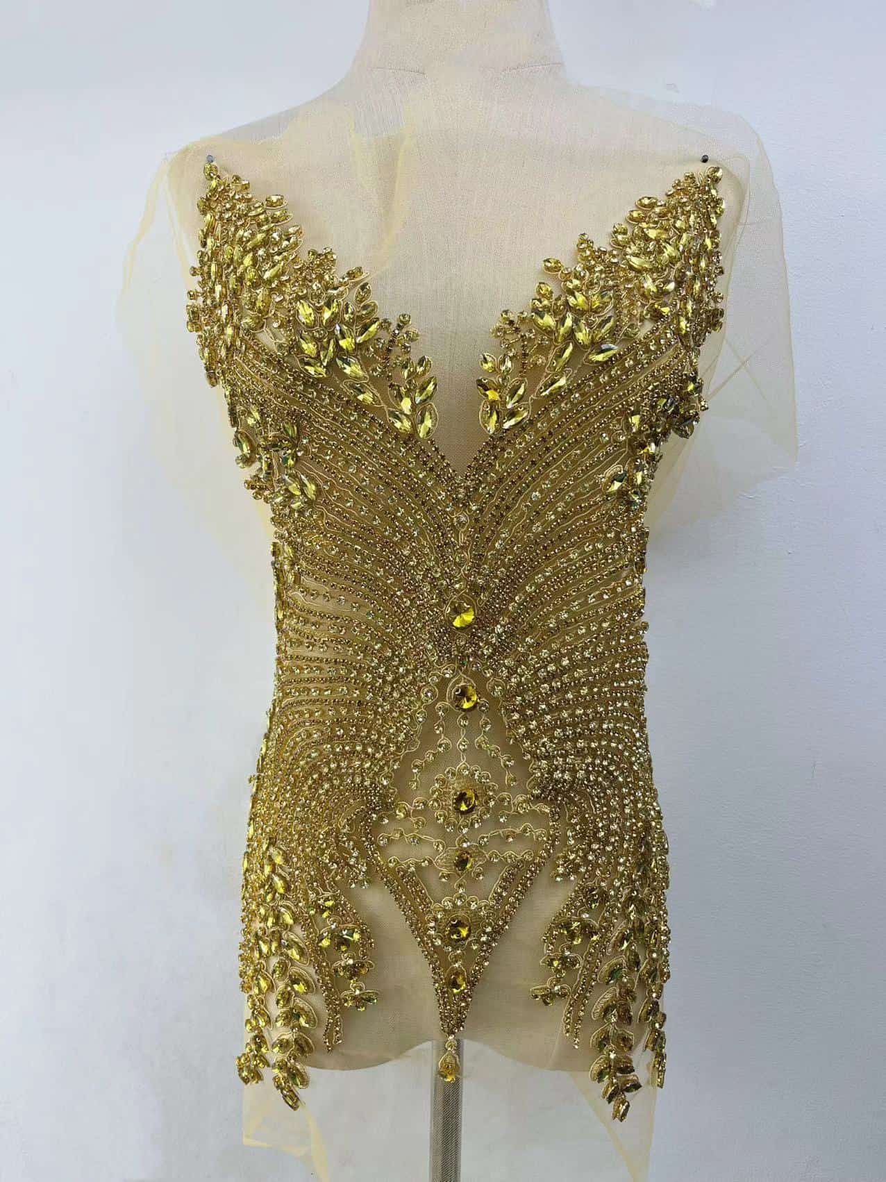 Kira - Rhinestone Bodice Applique