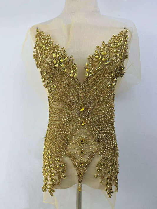 Kira - Rhinestone Bodice Applique