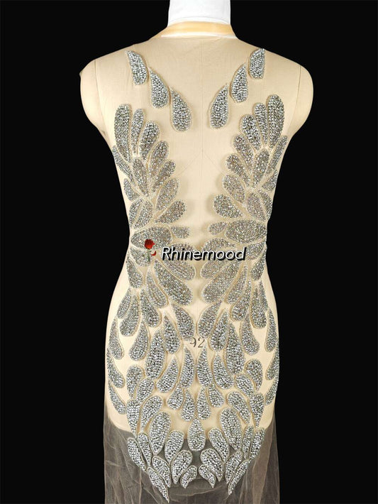 Nina(long version)- Rhinestone Bodice Applique