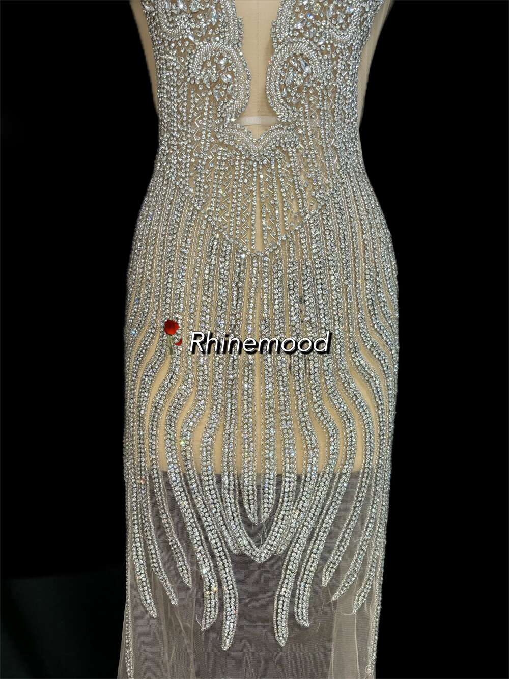 Nora - Rhinestone Bodice Applique