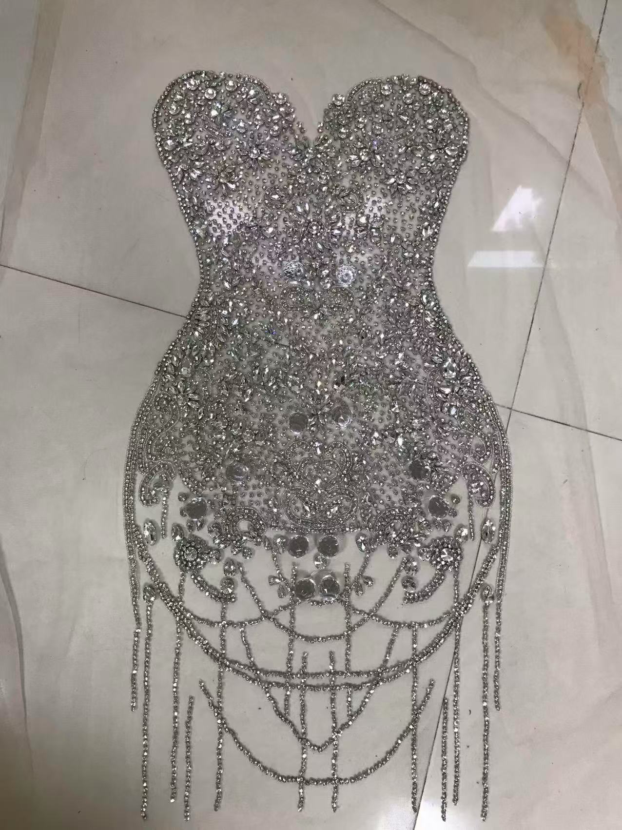 Adeline - Rhinestone Bodice Applique