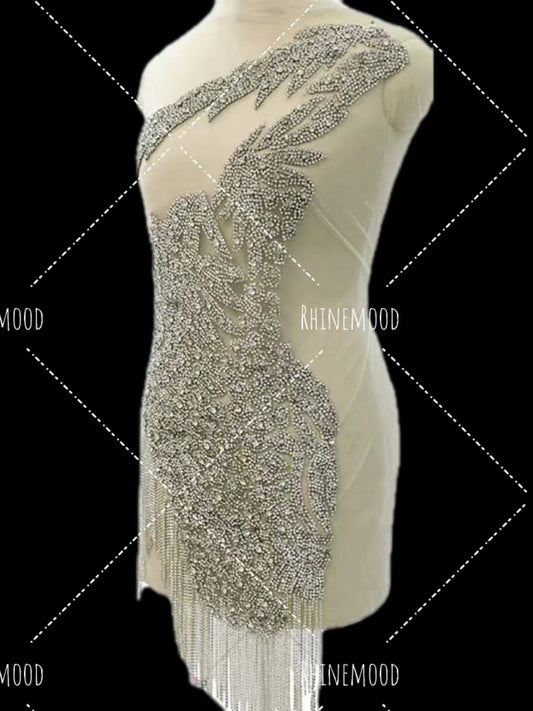 Alina - Rhinestone Bodice Applique