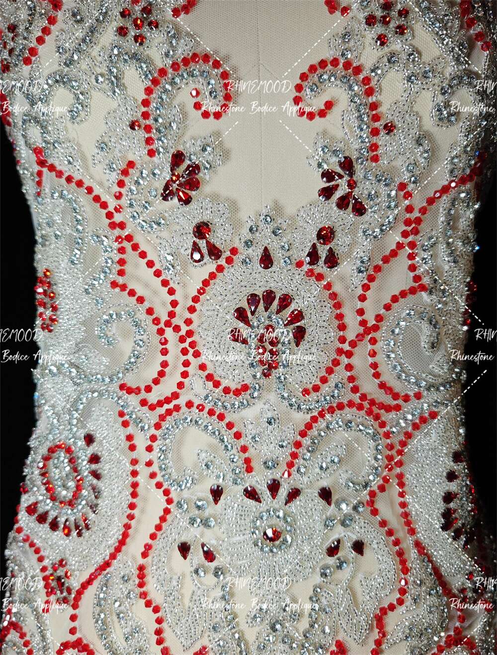 Betty - Rhinestone Bodice Applique