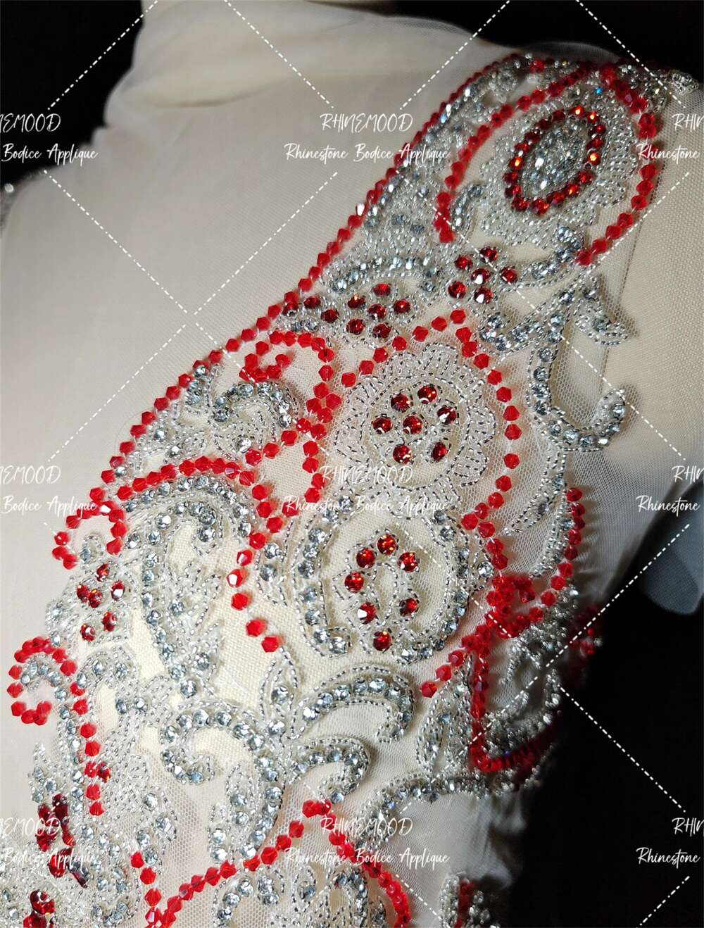 Betty - Rhinestone Bodice Applique