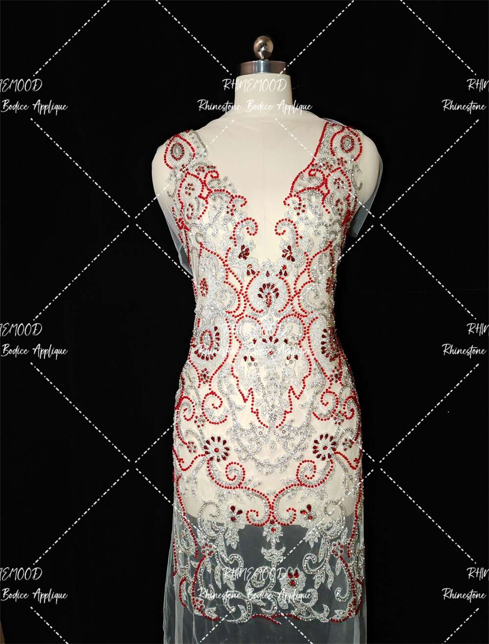 Betty - Rhinestone Bodice Applique