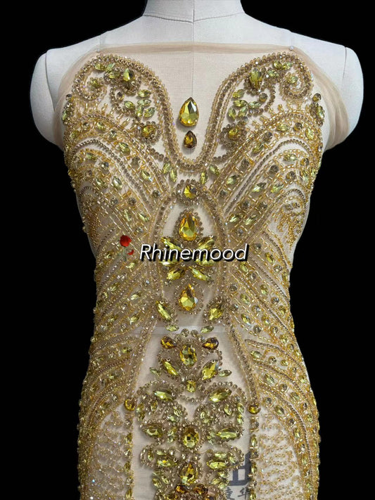 Amelia - Rhinestone Bodice Applique