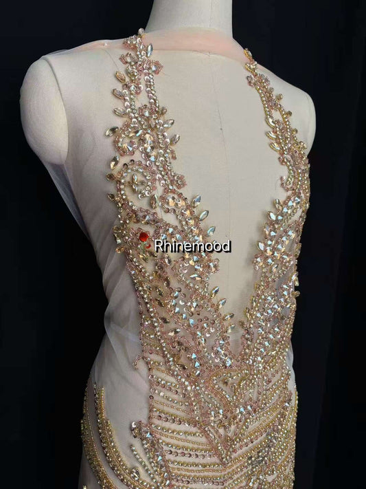 Angela - Rhinestone Bodice Applique