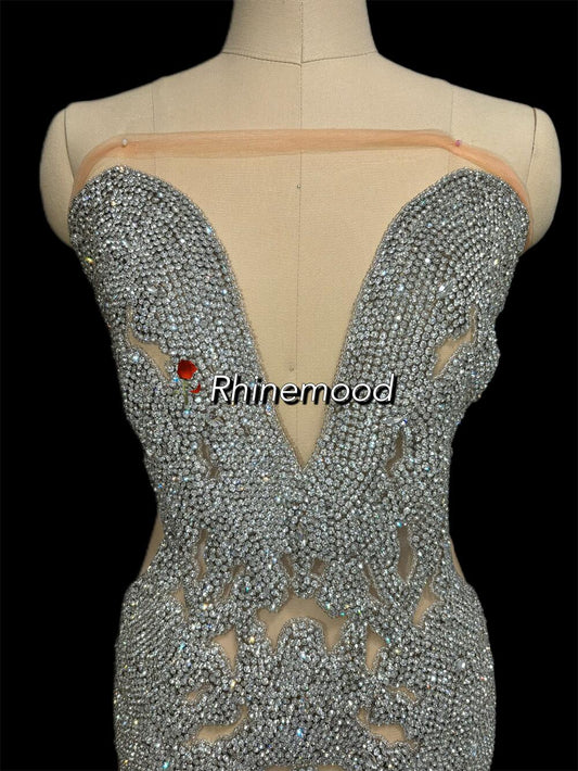 Ava - Rhinestone Bodice Applique