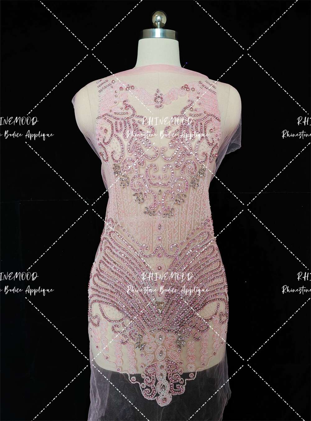 Avery - Rhinestone Bodice Applique