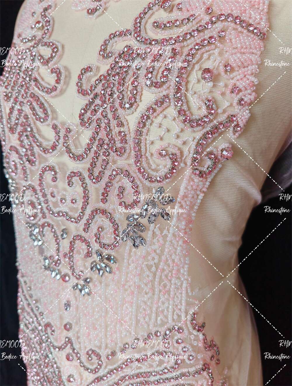 Avery - Rhinestone Bodice Applique