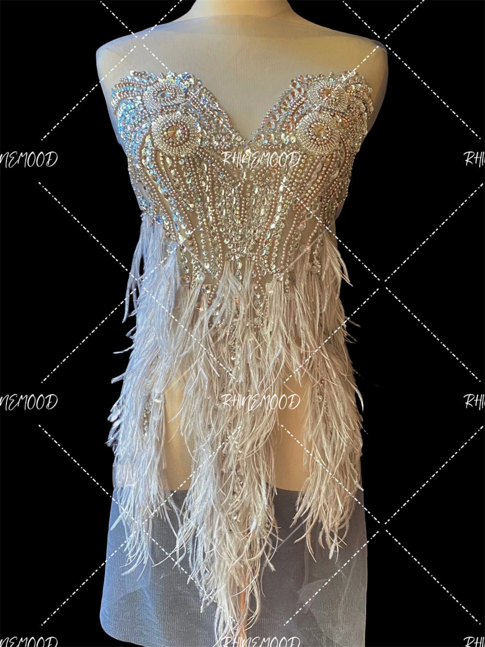 Becky - Feather Bodice Applique