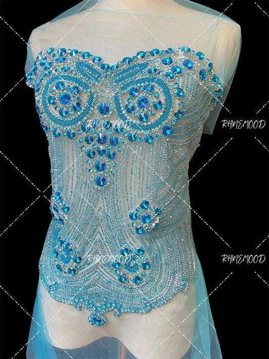 Belle - Rhinestone Bodice Applique
