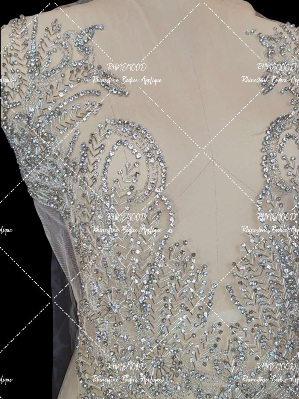Camila - Rhinestone Bodice Applique