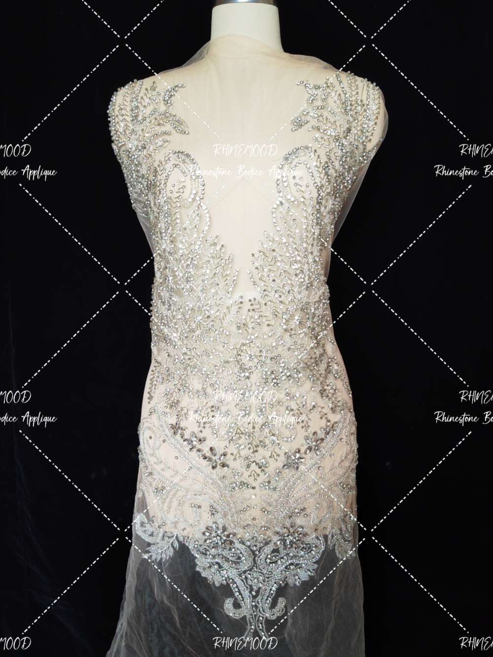 Camila - Rhinestone Bodice Applique
