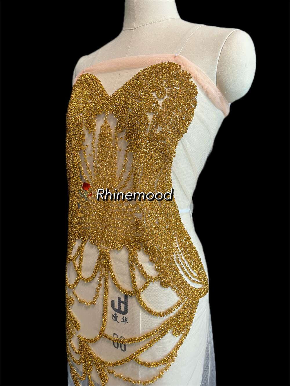Clara - Rhinestone Bodice Applique