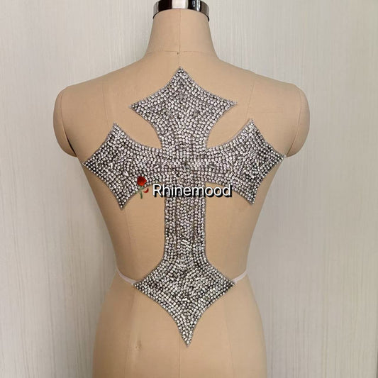 Rhinestone Cross - Size: 16.5" x 12"