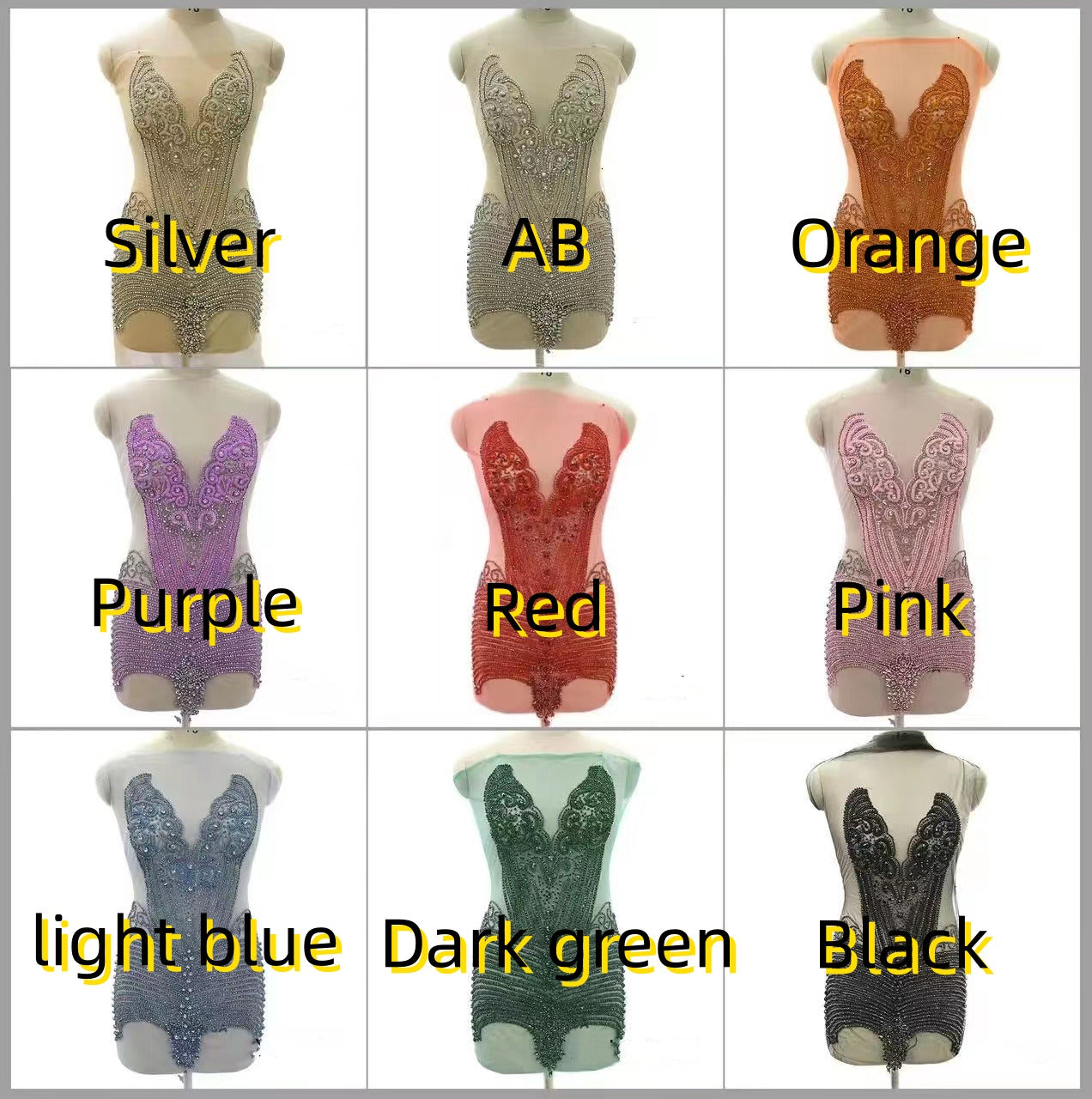 Crush - Rhinestone Bodice Applique