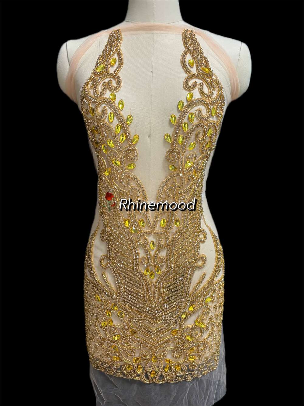 Crystal - Rhinestone Bodice Applique