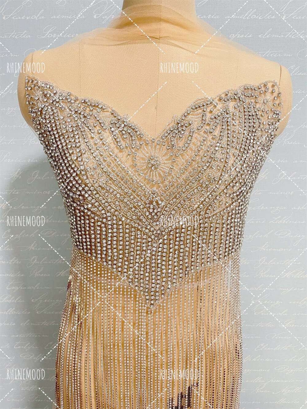 Darcy - Rhinestone Bodice Applique
