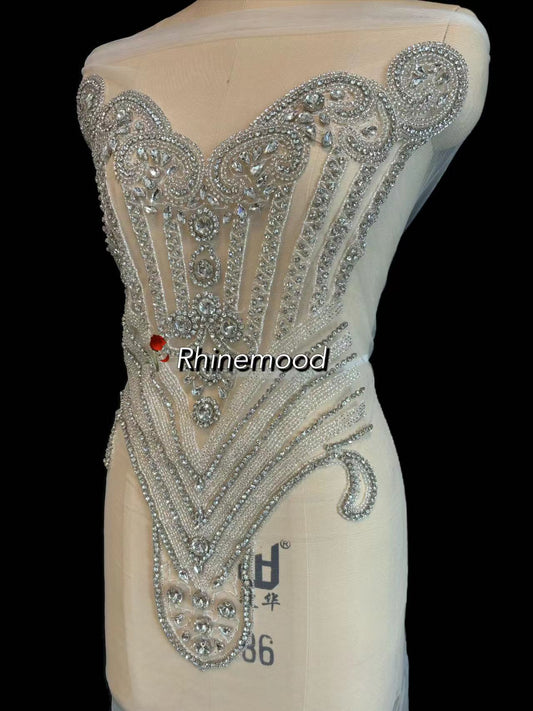 Delight - Rhinestone Bodice Applique