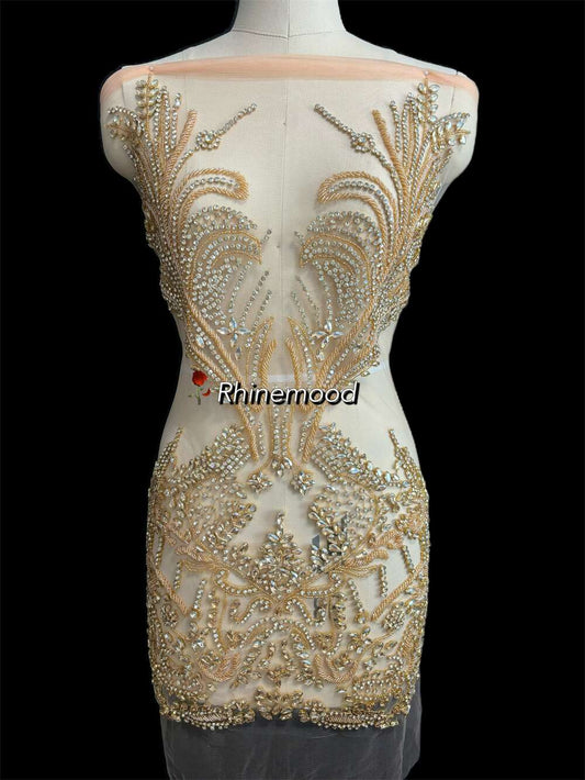 Divine - Rhinestone Bodice Applique