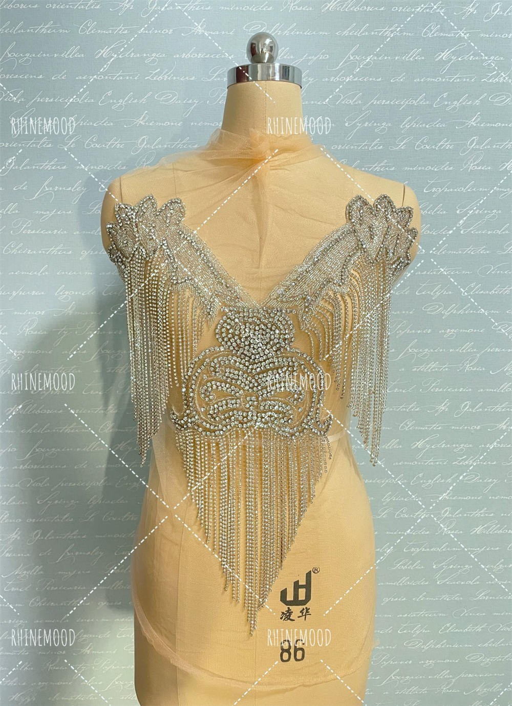 Doris - Rhinestone Bodice Applique