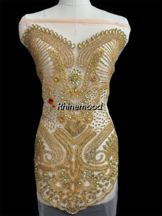 Elizabeth - Rhinestone Bodice Applique