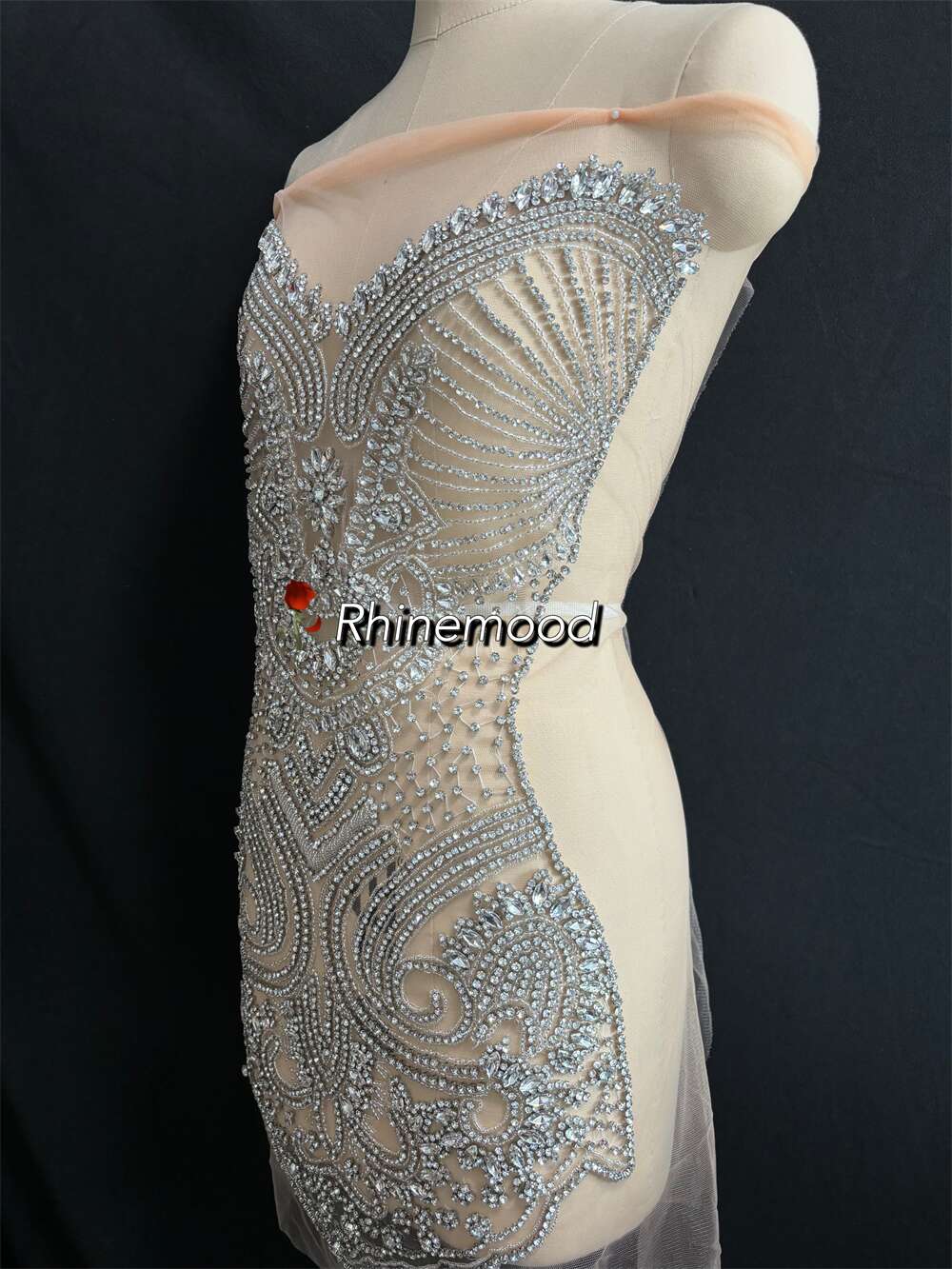 Elizabeth - Rhinestone Bodice Applique