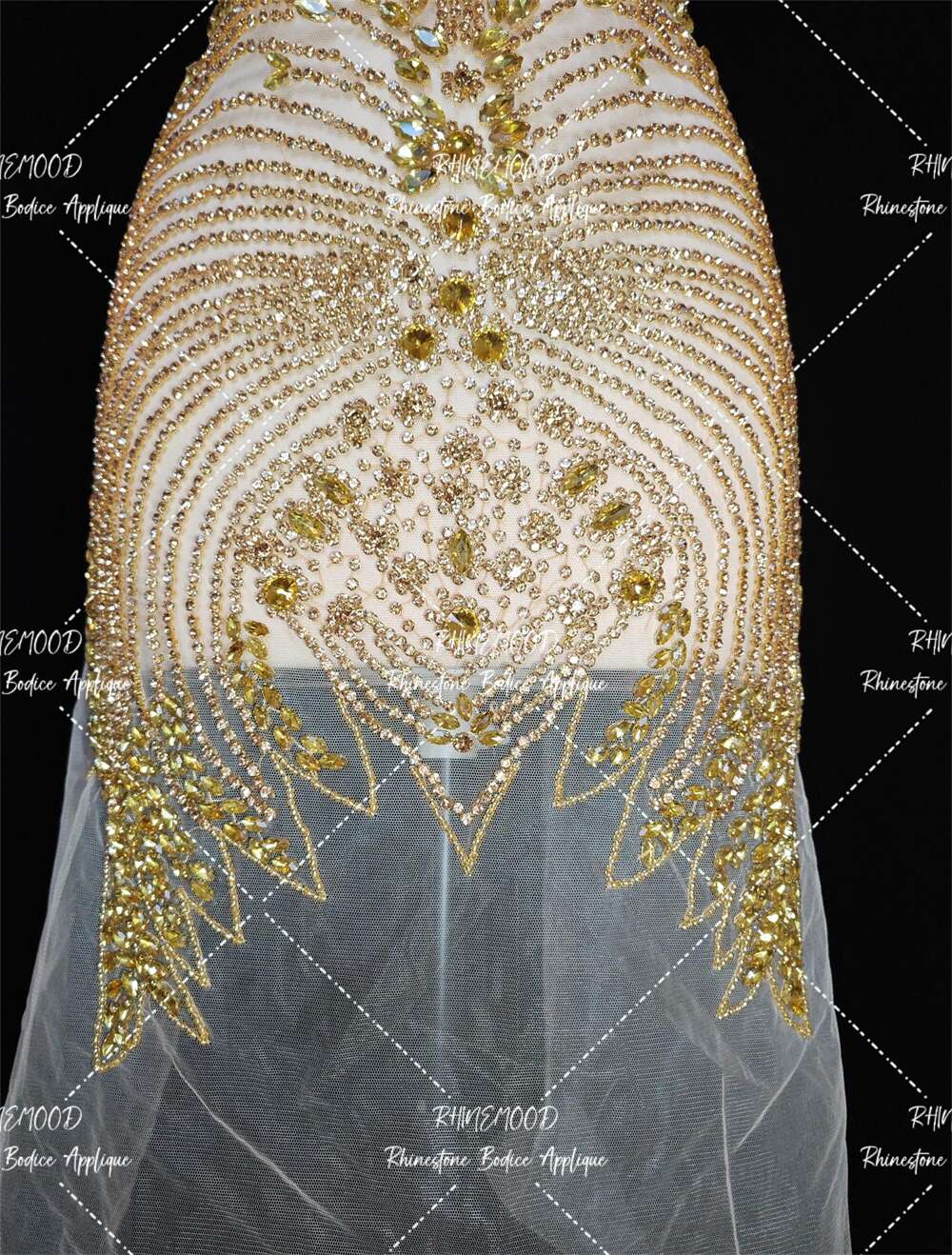 Ella - Rhinestone Bodice Applique