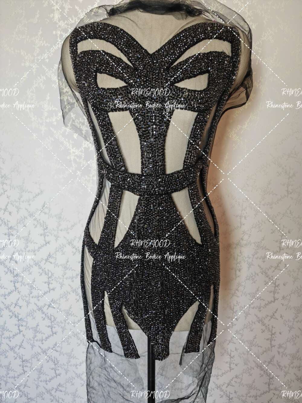 Gaby - Rhinestone Bodice Applique