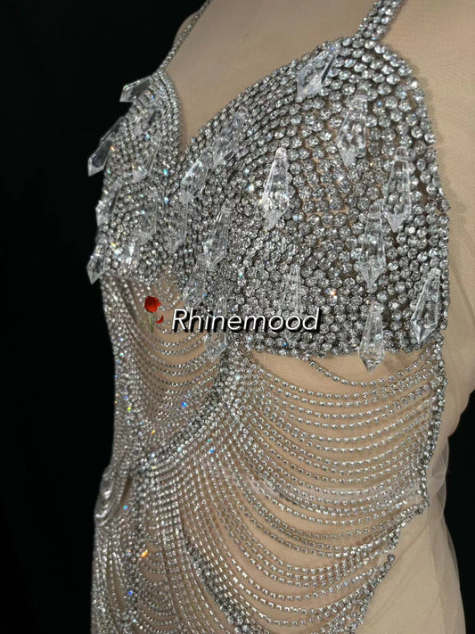 Grace(long version) - Rhinestone Bodice Appliqu