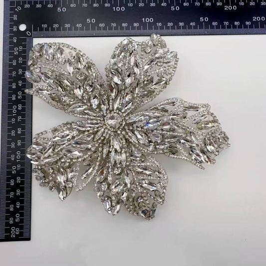 Rhinestone Flower Patch - H3